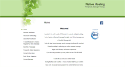 Desktop Screenshot of nativehealing.massagetherapy.com