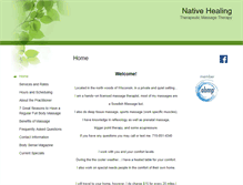 Tablet Screenshot of nativehealing.massagetherapy.com