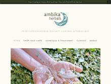 Tablet Screenshot of ambika.massagetherapy.com