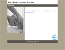 Tablet Screenshot of deeptouch.massagetherapy.com