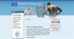 Desktop Screenshot of massagebygregory.massagetherapy.com
