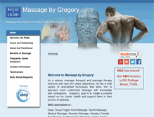 Tablet Screenshot of massagebygregory.massagetherapy.com