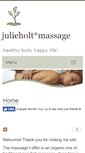 Mobile Screenshot of julieholt.massagetherapy.com