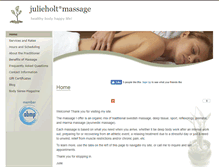 Tablet Screenshot of julieholt.massagetherapy.com