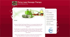 Desktop Screenshot of flyingleap.massagetherapy.com