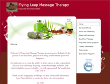 Tablet Screenshot of flyingleap.massagetherapy.com