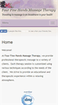 Mobile Screenshot of fourfinehands.massagetherapy.com