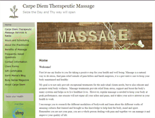 Tablet Screenshot of carpediem.massagetherapy.com