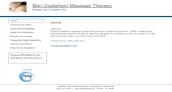 Desktop Screenshot of bengustafson.massagetherapy.com