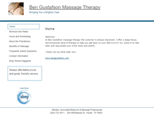 Tablet Screenshot of bengustafson.massagetherapy.com