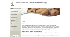 Desktop Screenshot of nancyhanson.massagetherapy.com