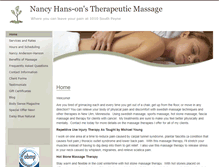 Tablet Screenshot of nancyhanson.massagetherapy.com