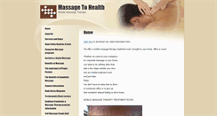 Desktop Screenshot of massagetohealth.massagetherapy.com