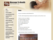 Tablet Screenshot of massagetohealth.massagetherapy.com