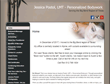 Tablet Screenshot of jessicapostol.massagetherapy.com