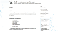 Desktop Screenshot of body-works.massagetherapy.com