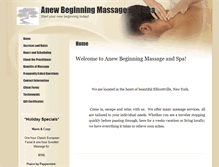 Tablet Screenshot of anew.massagetherapy.com