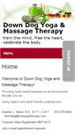 Mobile Screenshot of downdog.massagetherapy.com