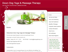 Tablet Screenshot of downdog.massagetherapy.com