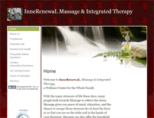 Tablet Screenshot of innerenewal.massagetherapy.com
