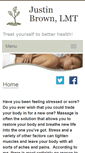 Mobile Screenshot of justinbrown.massagetherapy.com