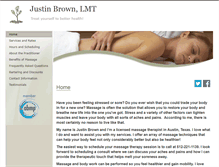 Tablet Screenshot of justinbrown.massagetherapy.com