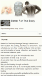 Mobile Screenshot of betterforthebody.massagetherapy.com