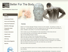 Tablet Screenshot of betterforthebody.massagetherapy.com