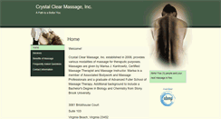 Desktop Screenshot of crystalclear.massagetherapy.com