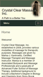 Mobile Screenshot of crystalclear.massagetherapy.com