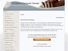Tablet Screenshot of lifebalance.massagetherapy.com