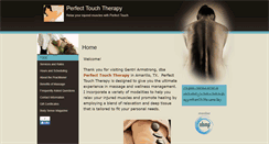 Desktop Screenshot of perfecttouch.massagetherapy.com