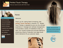 Tablet Screenshot of perfecttouch.massagetherapy.com