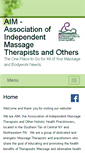 Mobile Screenshot of aim.massagetherapy.com