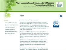 Tablet Screenshot of aim.massagetherapy.com