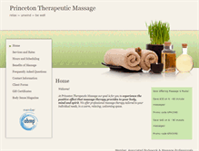 Tablet Screenshot of princeton.massagetherapy.com