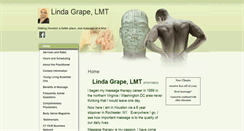 Desktop Screenshot of lindagrape.massagetherapy.com