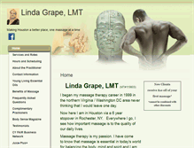 Tablet Screenshot of lindagrape.massagetherapy.com