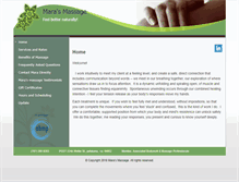 Tablet Screenshot of mara.massagetherapy.com