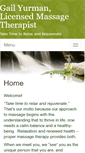 Mobile Screenshot of gailyurman.massagetherapy.com