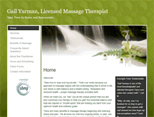 Tablet Screenshot of gailyurman.massagetherapy.com