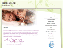 Tablet Screenshot of ahmassage.massagetherapy.com