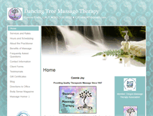 Tablet Screenshot of dancingtree.massagetherapy.com