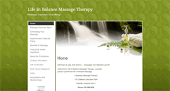 Desktop Screenshot of lifeinbalancemassagetherapy.massagetherapy.com