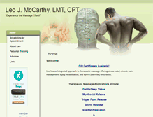 Tablet Screenshot of massageeffect.massagetherapy.com