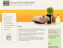 Tablet Screenshot of mikarose.massagetherapy.com