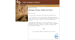 Desktop Screenshot of p2kfitness.massagetherapy.com