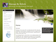 Tablet Screenshot of massagebymelody.massagetherapy.com