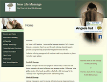 Tablet Screenshot of jillznewlife.massagetherapy.com
