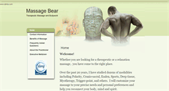 Desktop Screenshot of massagebear.massagetherapy.com